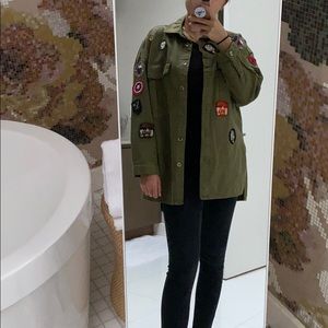 Army Green Patch Jacket